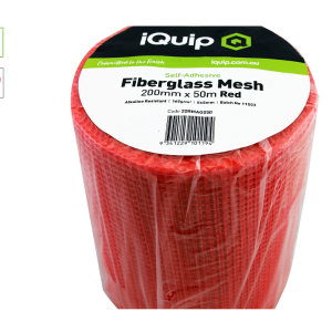 iQuip Fiberglass Render Mesh Adhesive 200mm X 50M