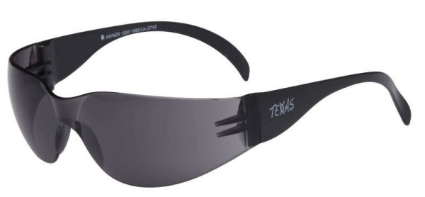 TEXAS Safety Glasses with Anti-Fog - Smoke Lens